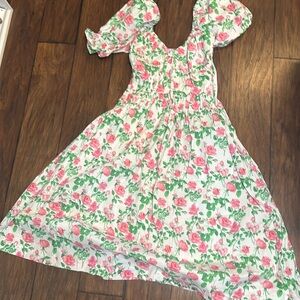 Floral dress. Cotton. Size Small.